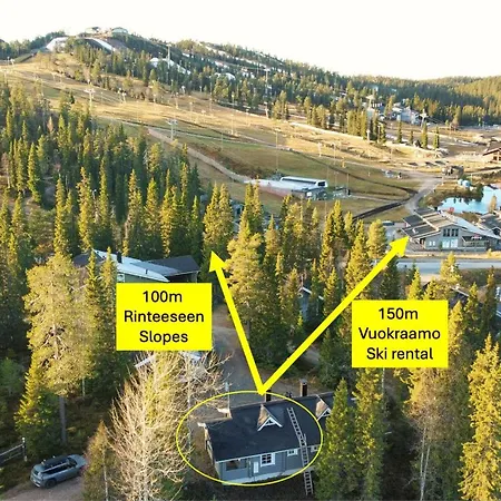 Apartament Rukan Hilla - Ski-in With Sauna & Fireplace, 100m To Slopes *